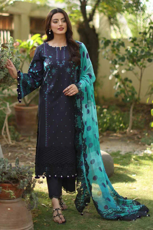CC6-01 - Charizma Combination Unstitched Lawn Collection Vol-01