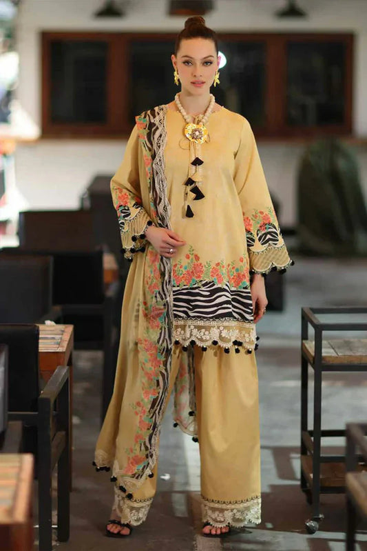 CC6-06 - Charizma Combination Unstitched Lawn Collection Vol-01