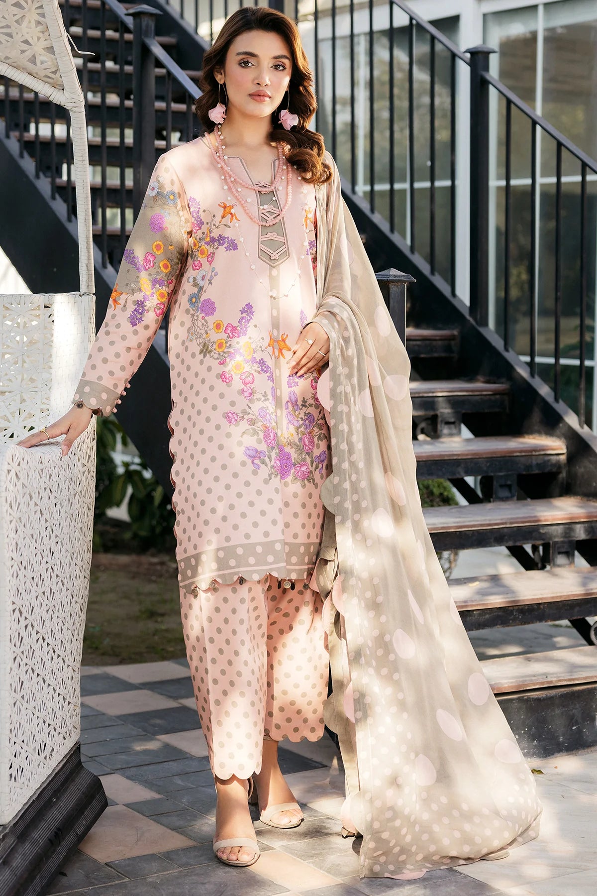 3-PC Unstitched Printed Lawn Collection CP5-08 - CHARIZMA