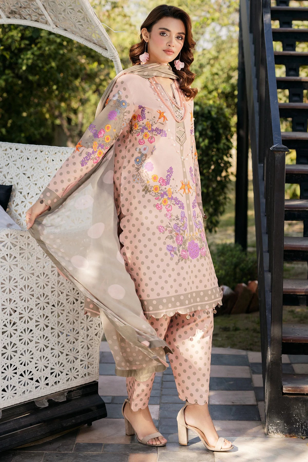 3-PC Unstitched Printed Lawn Collection CP5-08 - CHARIZMA