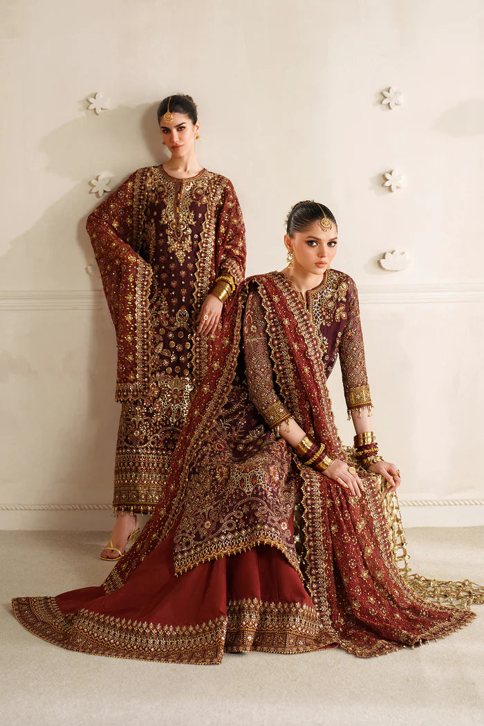 EMBROIDERED CHIFFON CH14-07 UNSTITCHED - Baroque