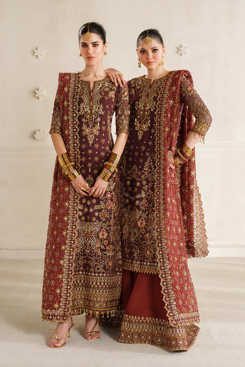 EMBROIDERED CHIFFON CH14-07 UNSTITCHED - Baroque