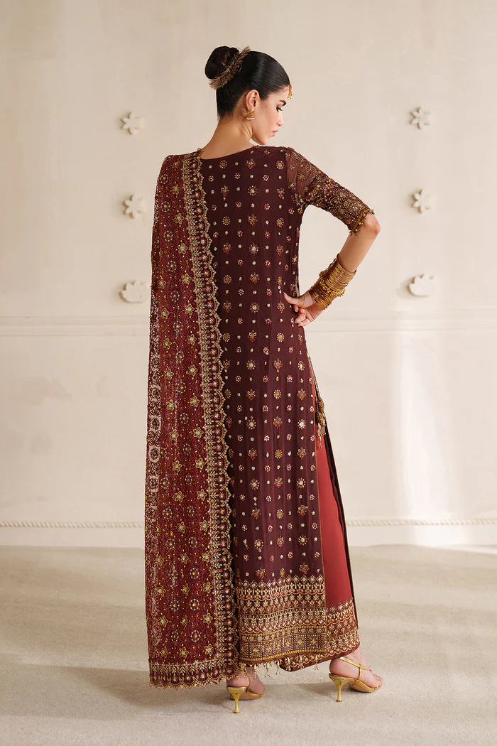 EMBROIDERED CHIFFON CH14-07 UNSTITCHED - Baroque