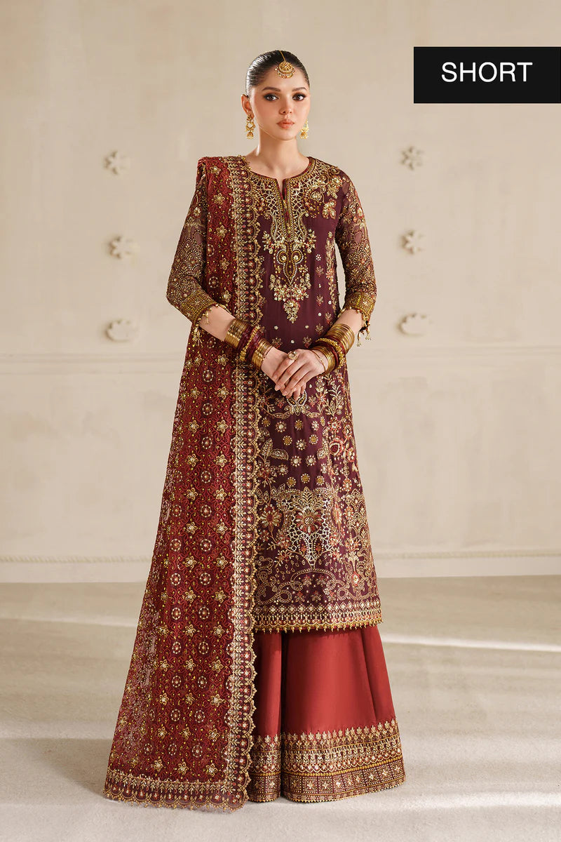 EMBROIDERED CHIFFON CH14-07 UNSTITCHED - Baroque
