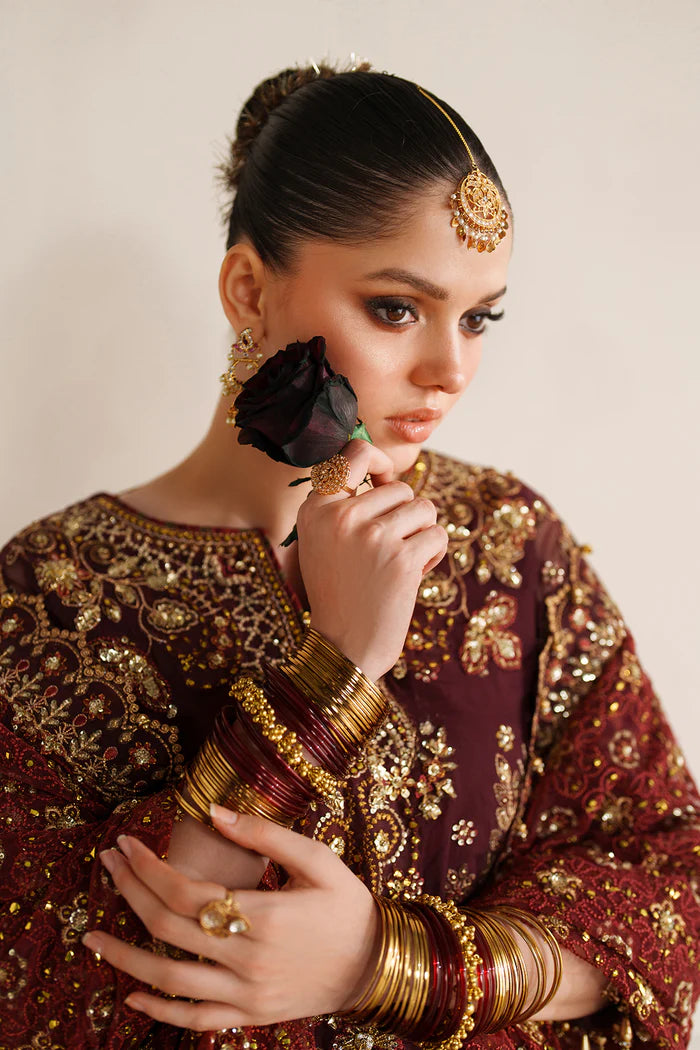 EMBROIDERED CHIFFON CH14-07 UNSTITCHED - Baroque
