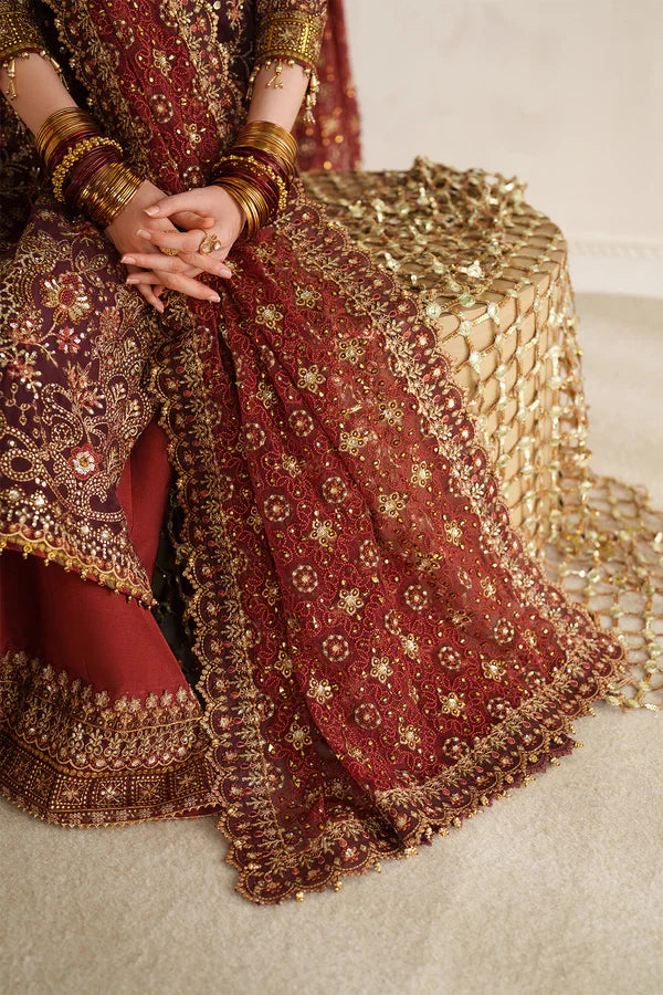 EMBROIDERED CHIFFON CH14-07 UNSTITCHED|BAROQUE