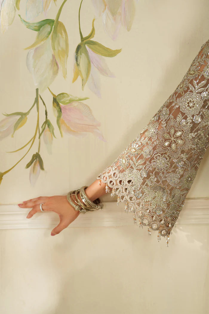 EMBROIDERED CHIFFON CH14-08 UNSTITCHED - Baroque