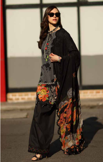 CC6-02 - Charizma Combination Unstitched Lawn Collection Vol-01