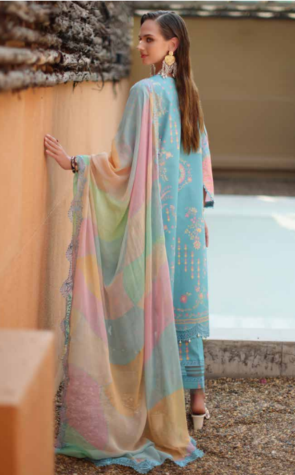 CC6-03 - Charizma Combination Unstitched Lawn Collection Vol-01