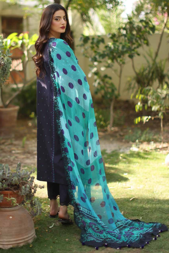 CC6-01 - Charizma Combination Unstitched Lawn Collection Vol-01