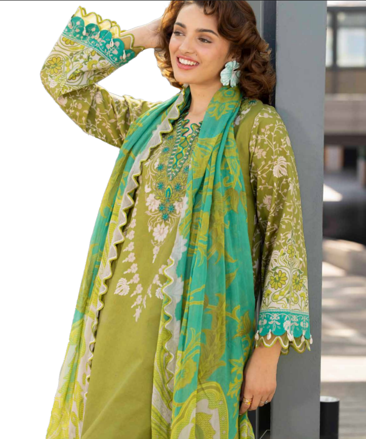 CC6-07 - Charizma Combination Unstitched Lawn Collection Vol-01