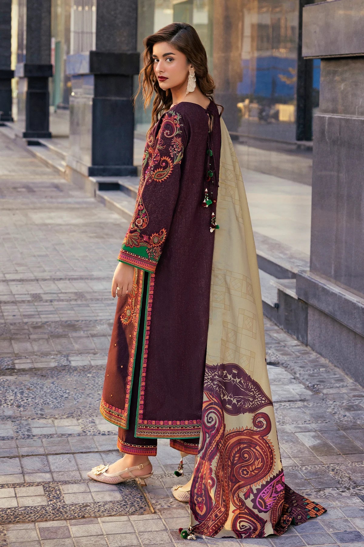 3-PC Unstitched Wool Shawl Collection PSW5-27 Charizma