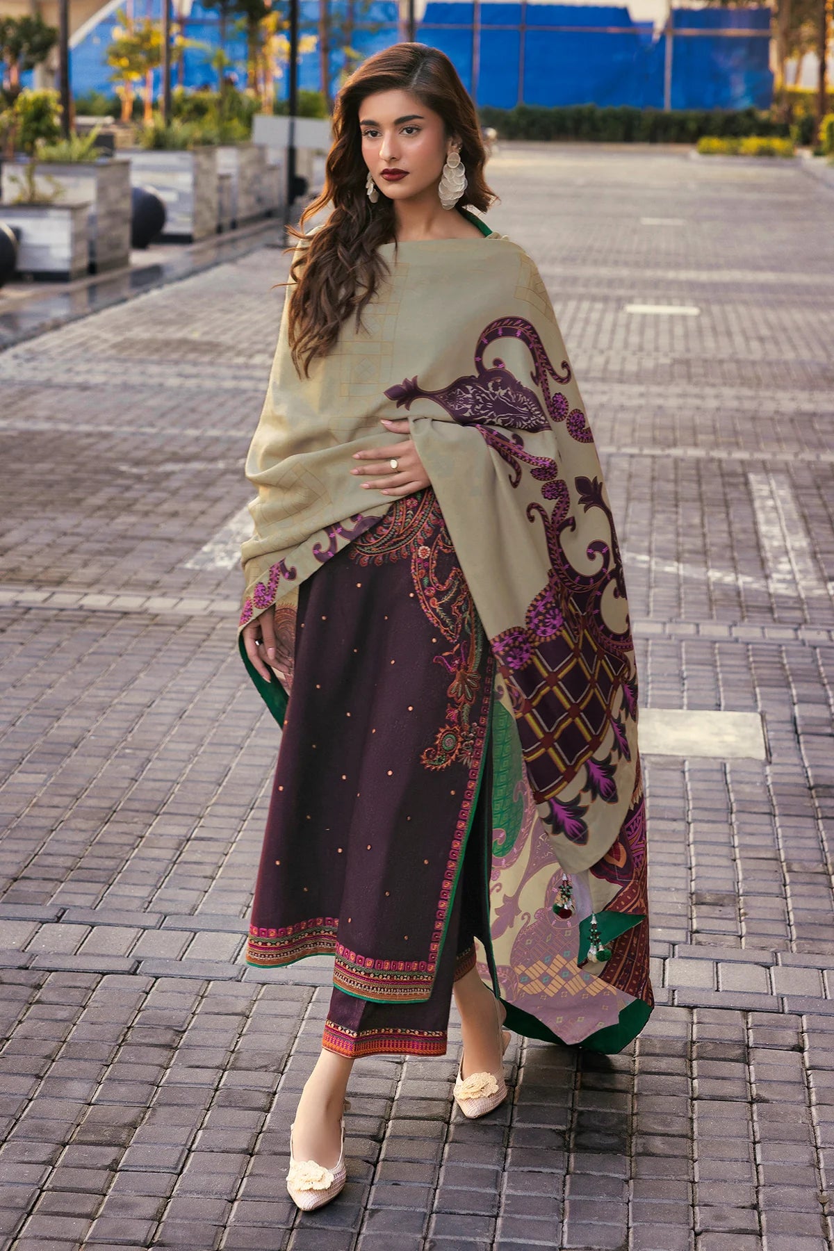 3-PC Unstitched Wool Shawl Collection PSW5-27 Charizma