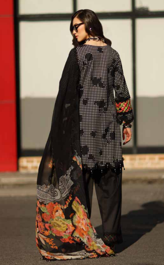 CC6-02 - Charizma Combination Unstitched Lawn Collection Vol-01