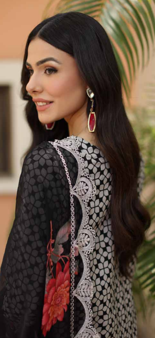 CC6-08 - Charizma Combination Unstitched Lawn Collection Vol-01
