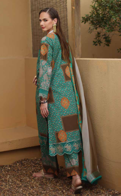 CC6-09 - Charizma Combination Unstitched Lawn Collection Vol-01