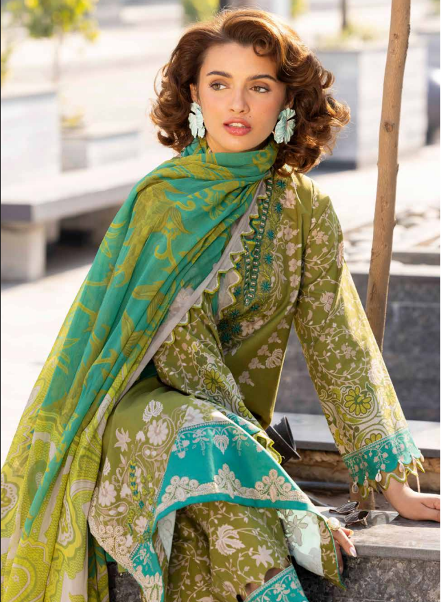 CC6-07 - Charizma Combination Unstitched Lawn Collection Vol-01