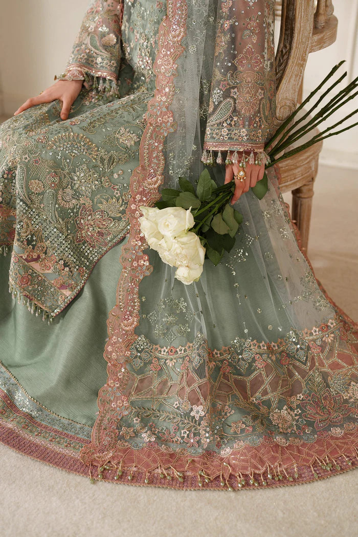 EMBROIDERED NET CH14-06 UNSTITCHED - Baroque