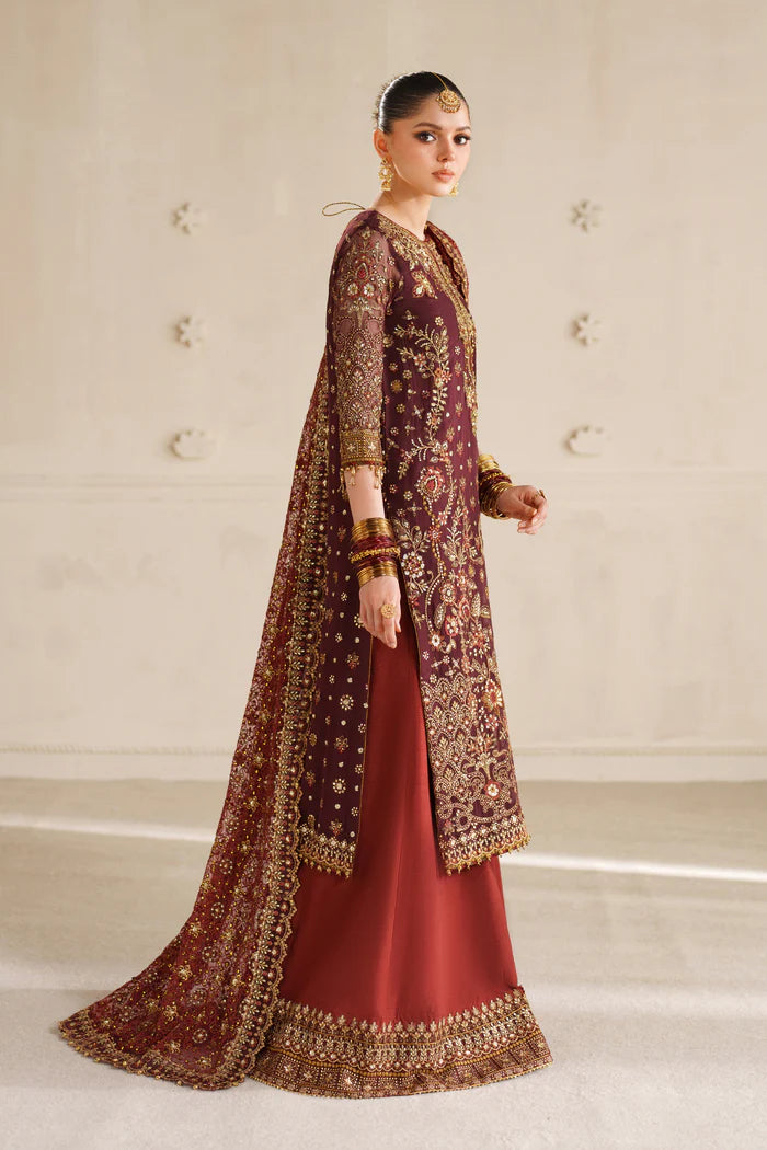 EMBROIDERED CHIFFON CH14-07 UNSTITCHED - Baroque
