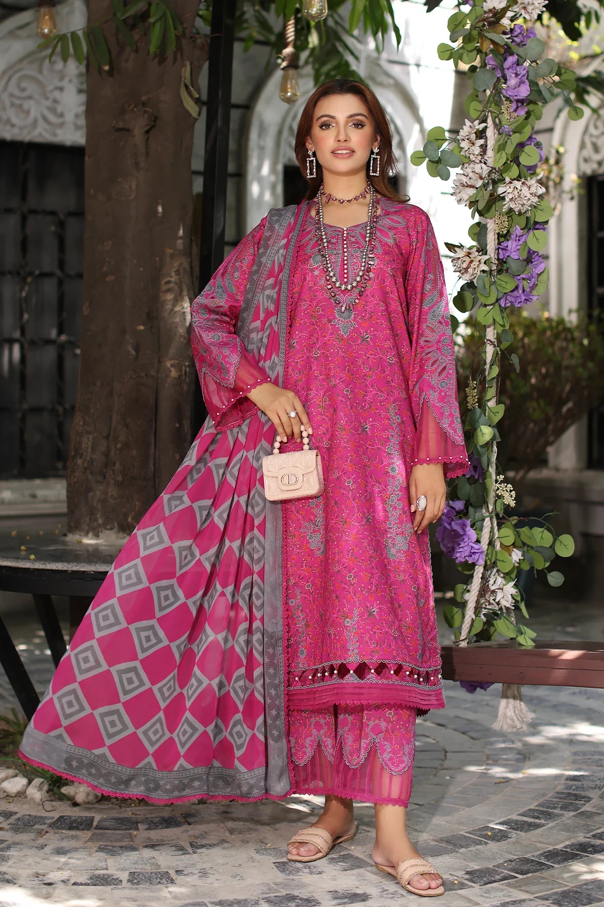 3-PC Unstitched Printed Lawn Collection CP5-03 - CHARIZMA