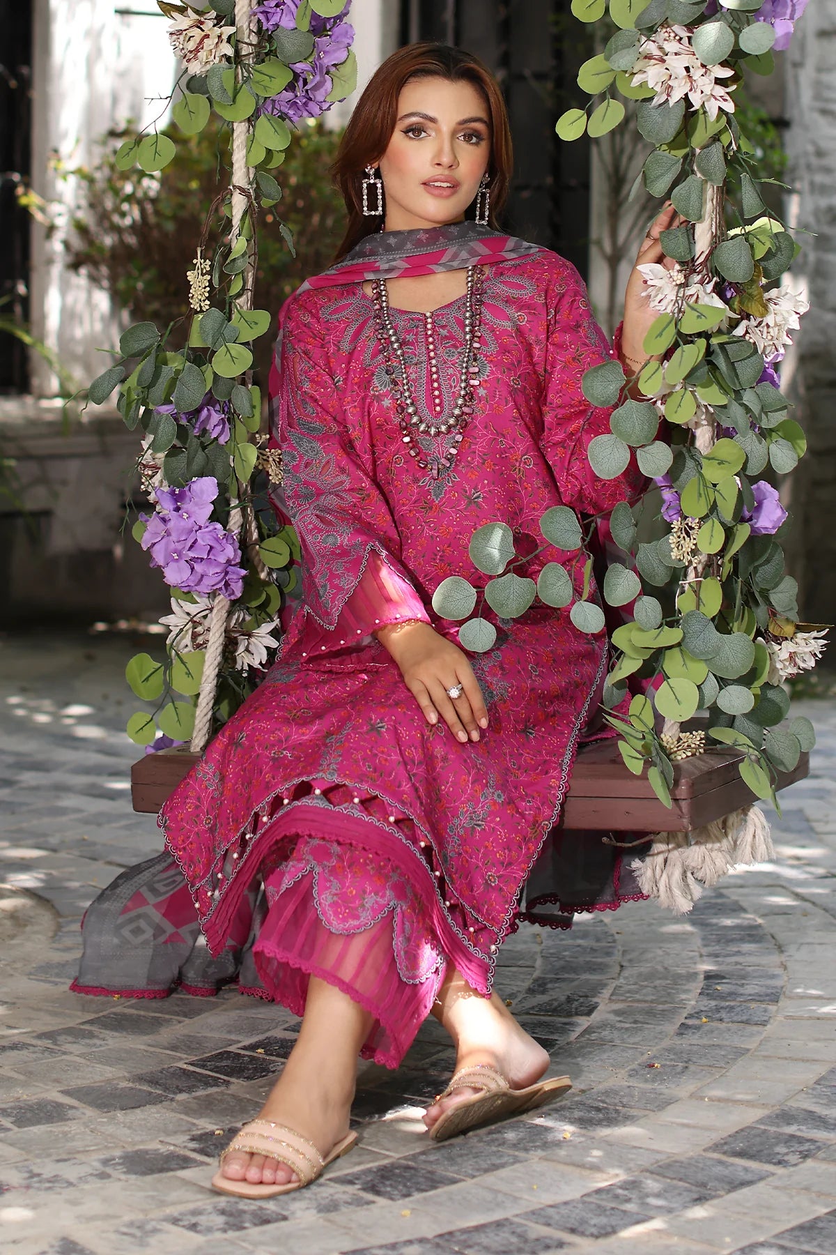 3-PC Unstitched Printed Lawn Collection CP5-03 - CHARIZMA