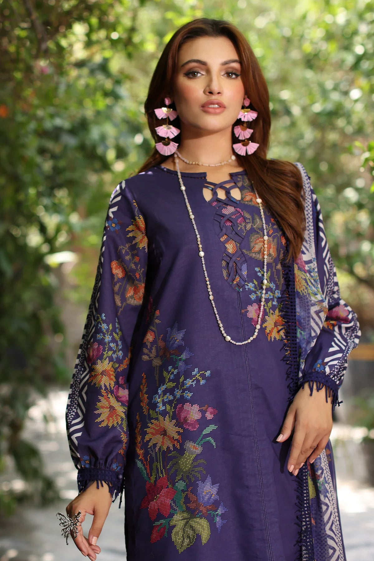 3-PC Unstitched Printed Lawn Collection CP5-06 - CHARIZMA