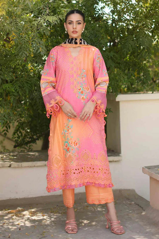 CC6-10 - Charizma Combination Unstitched Lawn Collection Vol-01