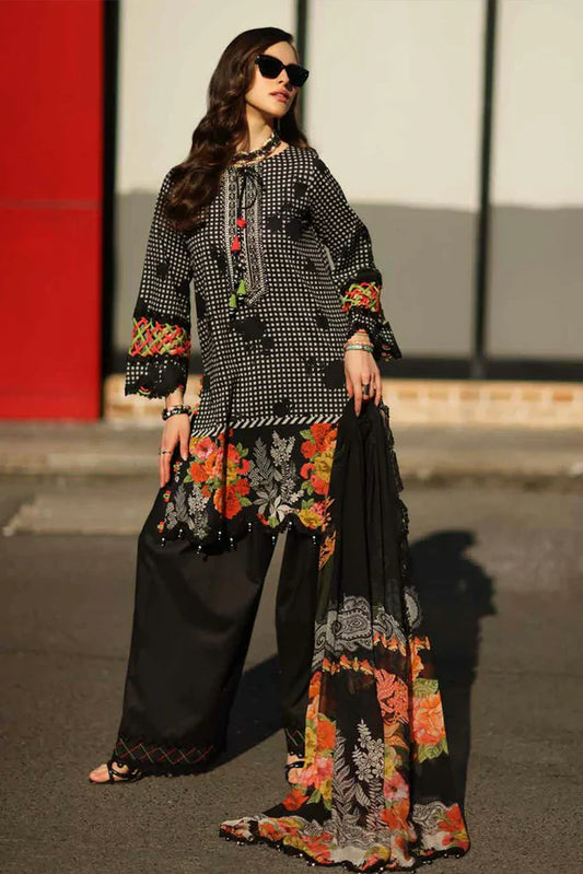 CC6-02 - Charizma Combination Unstitched Lawn Collection Vol-01