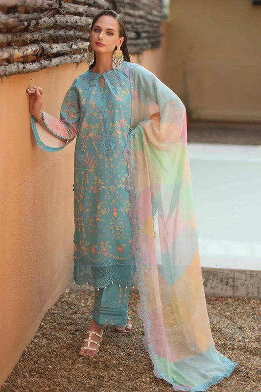 CC6-03 - Charizma Combination Unstitched Lawn Collection Vol-01