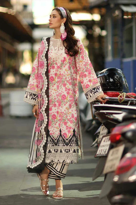 CC6-04 - Charizma Combination Unstitched Lawn Collection Vol-01