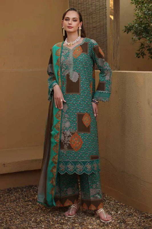 CC6-09 - Charizma Combination Unstitched Lawn Collection Vol-01