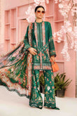 3 Piece Unstitched Embroidered Lawn Suit | MPT-2610-A - MARIA.B