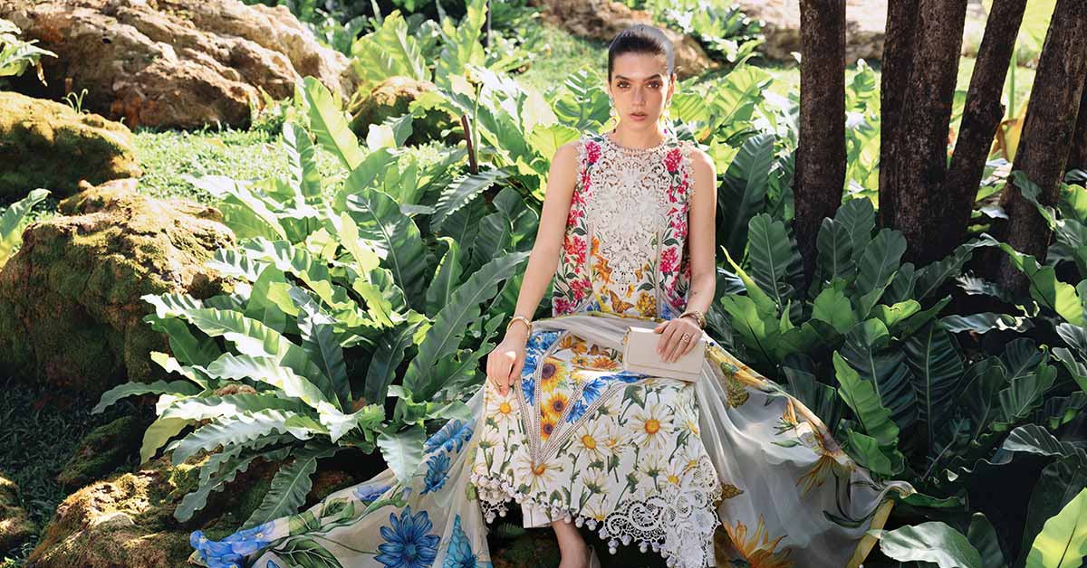 MPT-2910-A 3 Piece Unstitched Embroidered Lawn Suit - M.Prints Spring Summer 2026
