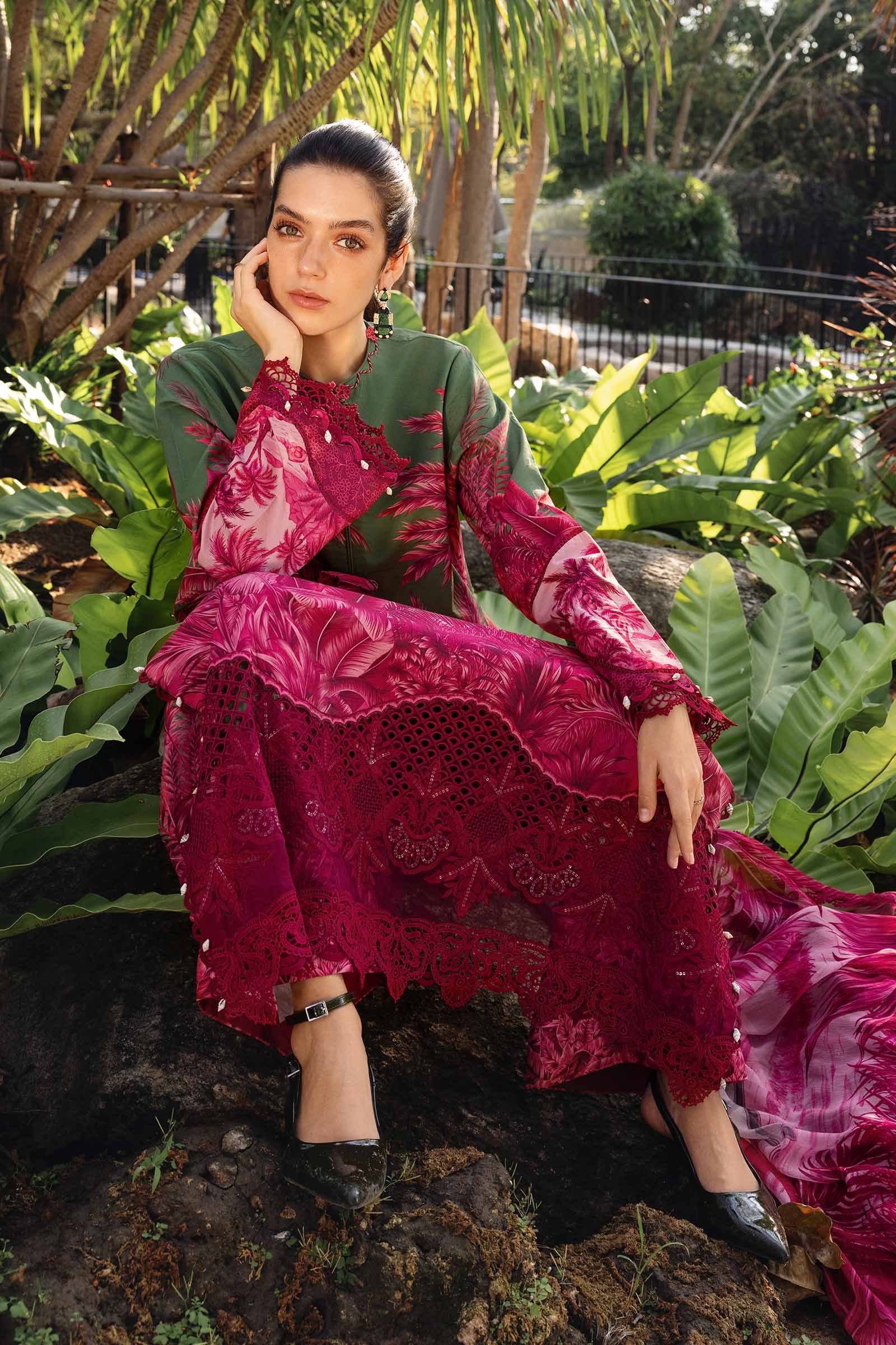 MPT-2911-B 3 Piece Unstitched Embroidered Lawn Suit - M.Prints Spring Summer 2026