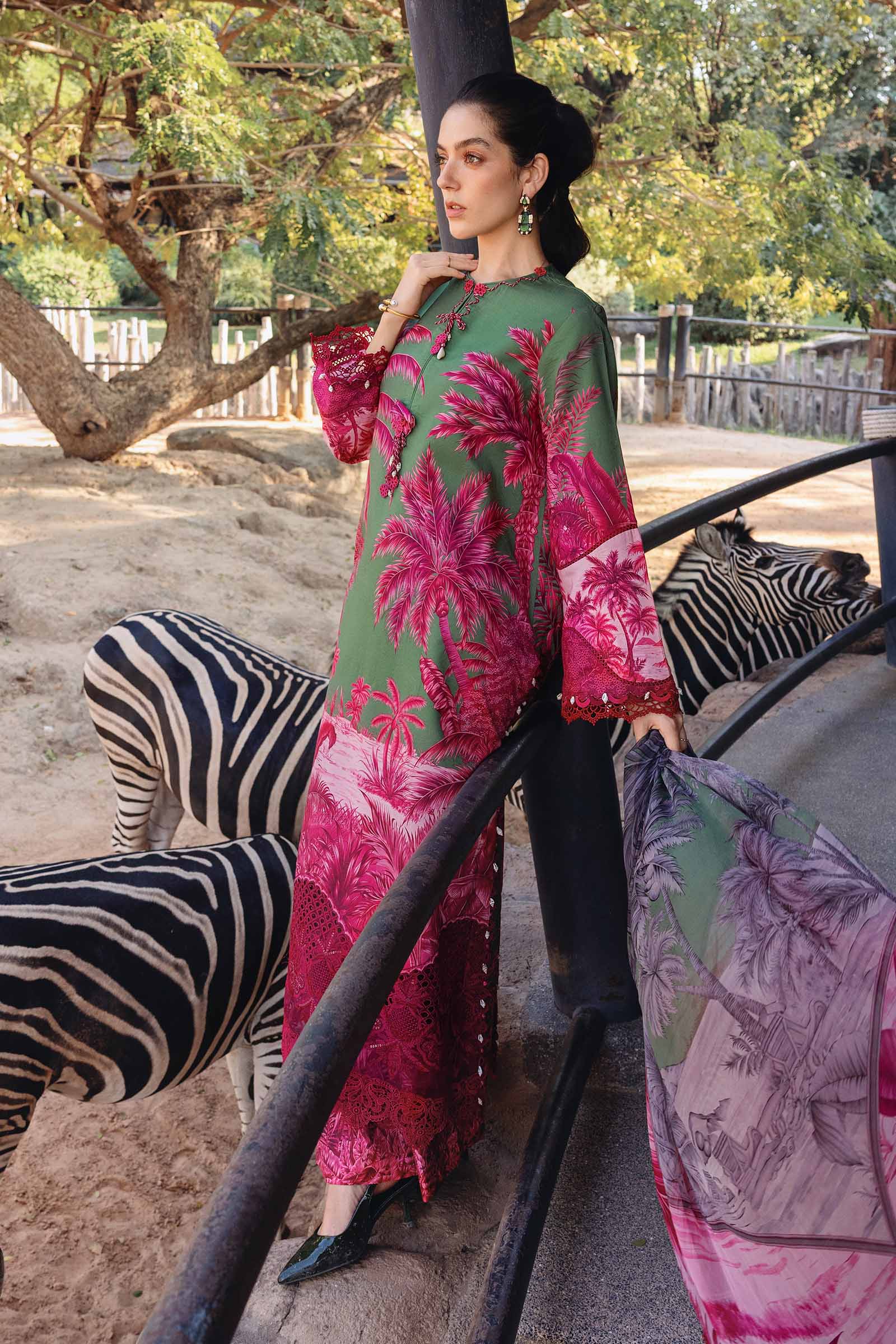 MPT-2911-B 3 Piece Unstitched Embroidered Lawn Suit - M.Prints Spring Summer 2026