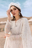 3 Piece Unstitched Embroidered Dobby Lawn Suit | D-2515-A - MARIA.B