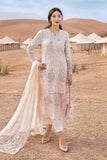 3 Piece Unstitched Embroidered Dobby Lawn Suit | D-2515-A - MARIA.B