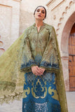 3 Piece Unstitched Embroidered Paper Cotton Suit | D-2501-A - MARIA.B