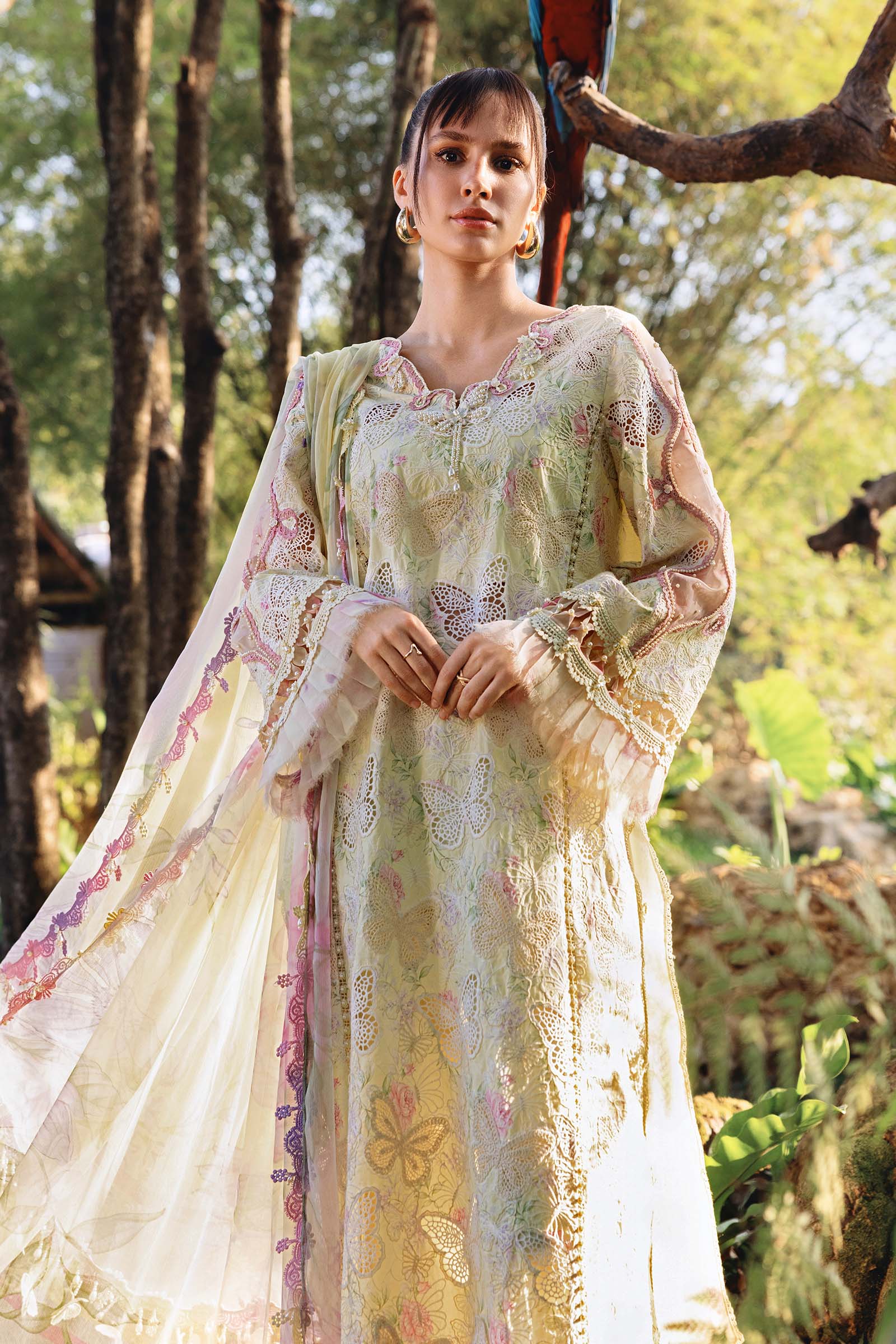 MPT-2901-B 3 Piece Unstitched Embroidered Lawn Suit - M.Prints Spring Summer 2026