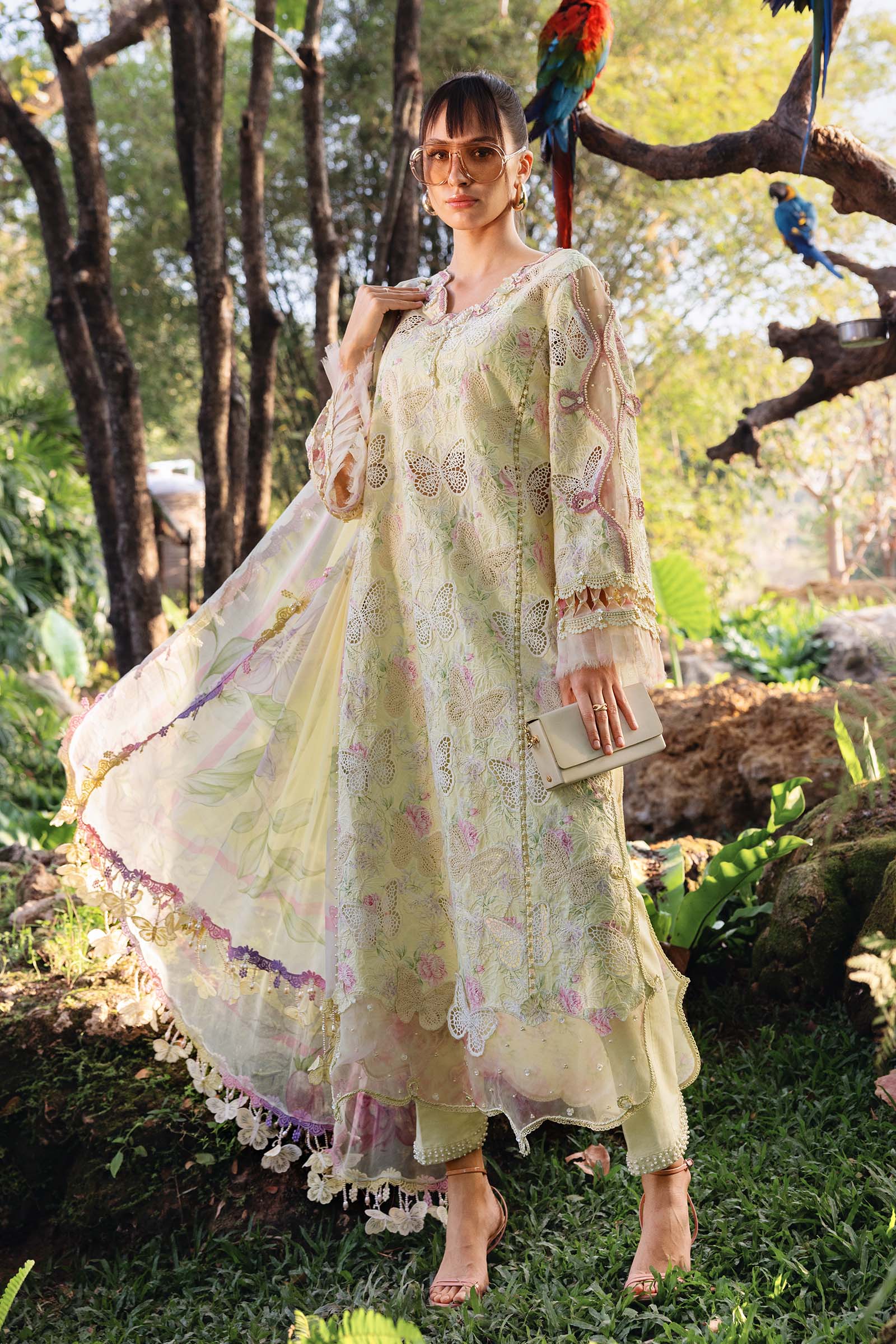 MPT-2901-B 3 Piece Unstitched Embroidered Lawn Suit - M.Prints Spring Summer 2026