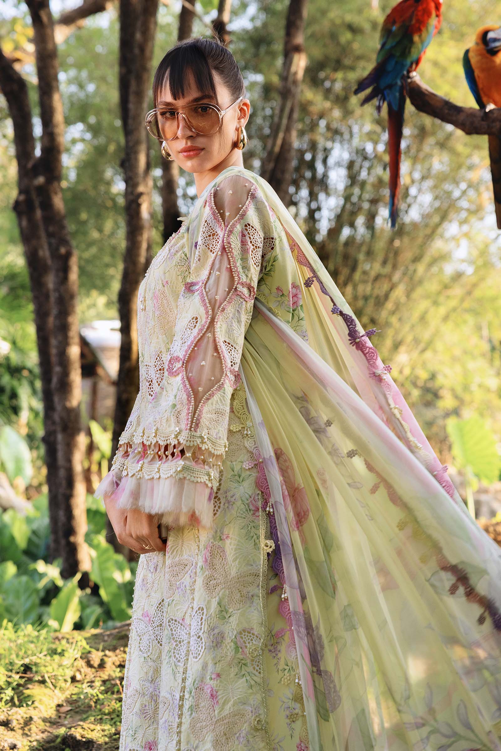 MPT-2901-B 3 Piece Unstitched Embroidered Lawn Suit - M.Prints Spring Summer 2026