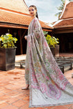 MPT-2802-A 3 Piece Unstitched Embroidered Twill Linen Suit -  Maria B