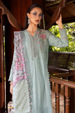 MPT-2802-A 3 Piece Unstitched Embroidered Twill Linen Suit -  Maria B