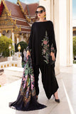 MPT-2802-B 3 Piece Unstitched Embroidered Twill Linen Suit -  Maria B