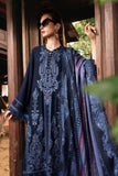 MPT-2803-B 3 Piece Unstitched Embroidered Twill Linen Suit -  Maria B