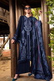 MPT-2803-B 3 Piece Unstitched Embroidered Twill Linen Suit -  Maria B