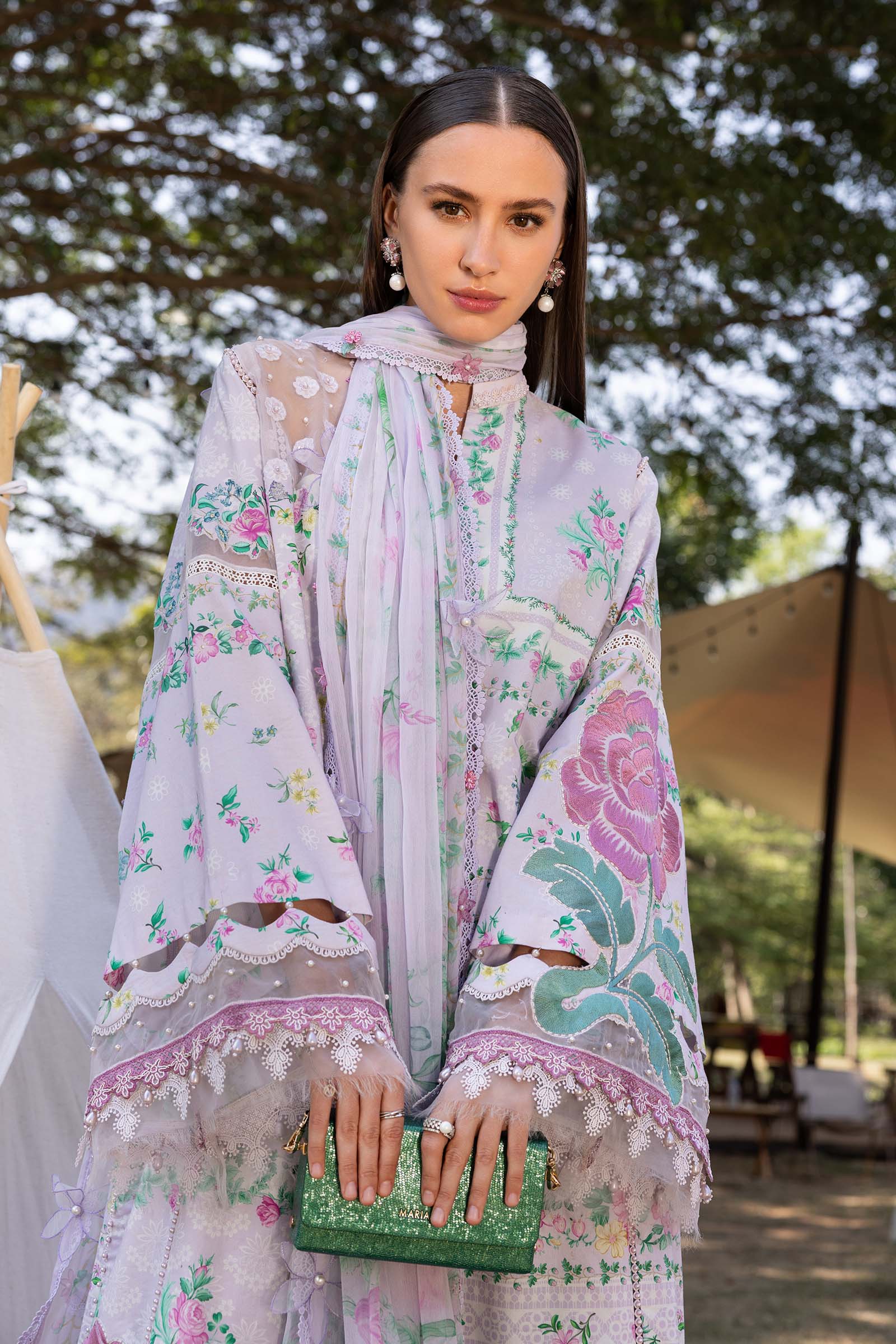 MPT-2904-A 3 Piece Unstitched Embroidered Lawn Suit - M.Prints Spring Summer 2026