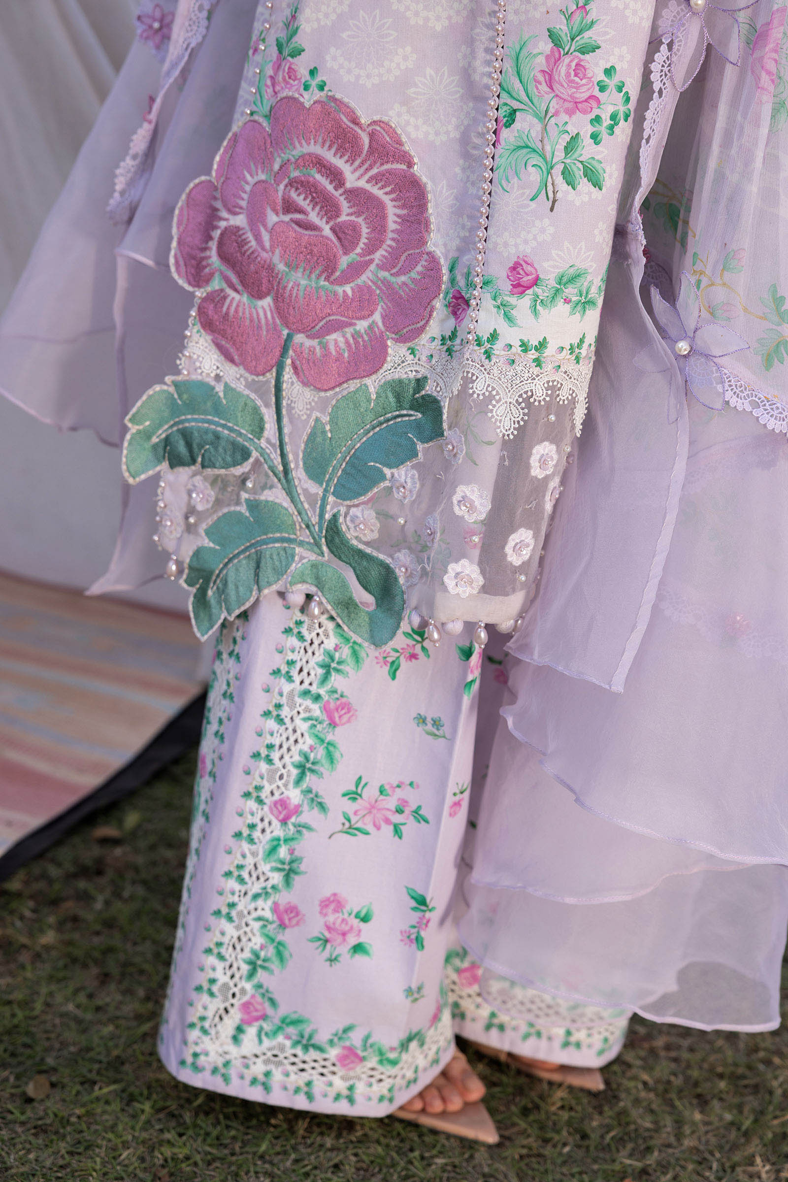 MPT-2904-A 3 Piece Unstitched Embroidered Lawn Suit - M.Prints Spring Summer 2026