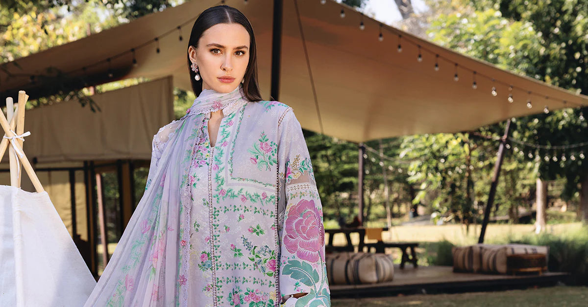 MPT-2904-A 3 Piece Unstitched Embroidered Lawn Suit - M.Prints Spring Summer 2026