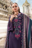 MPT-2805-B 3 Piece Unstitched Embroidered Twill Linen Suit -  Maria B